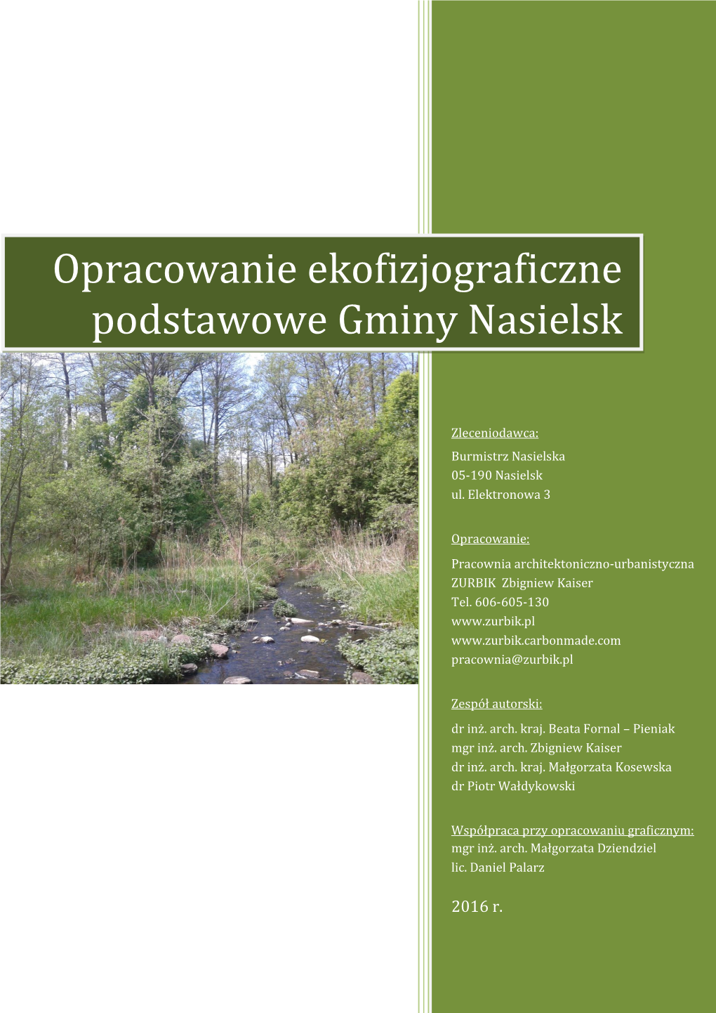 Opracowanie Ekofizjograficzne Podstawowe Gminy Nasielsk