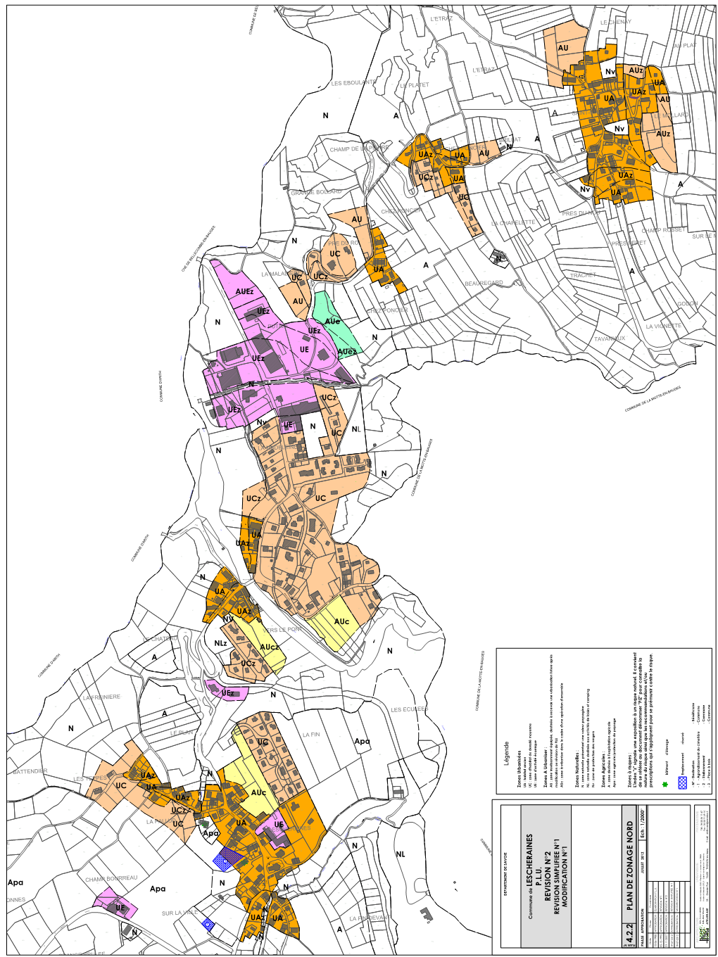 Commune De LESCHERAINES PLU REVISION N°2 REVISION