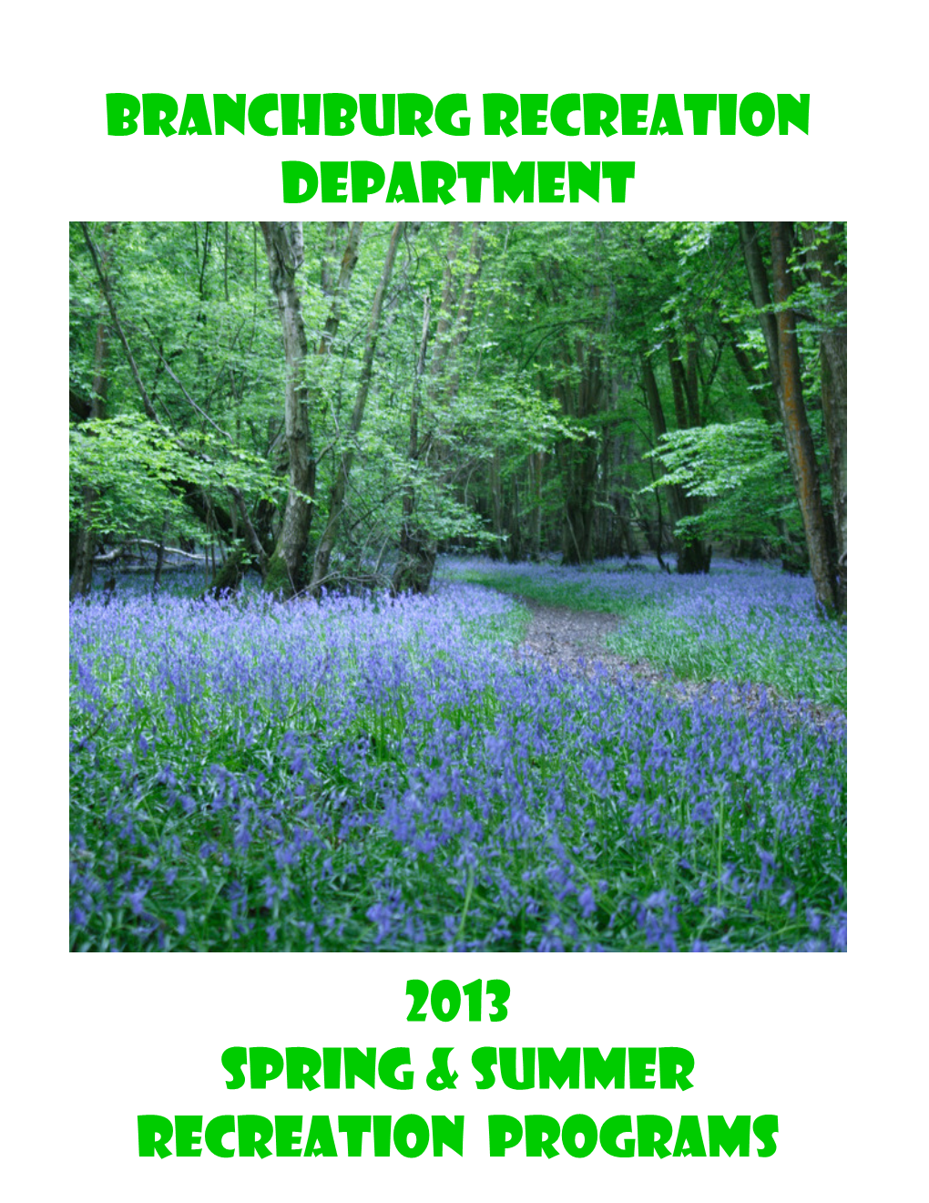 Spring Summer Brochure 2013