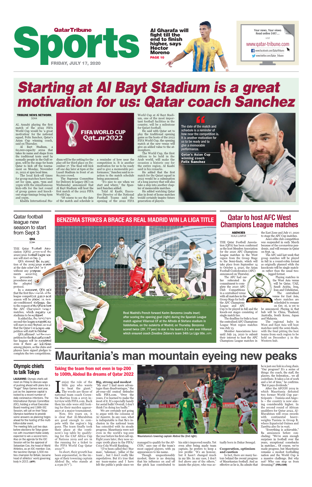 Starting at Al Bayt Stadium Is a Great Motivation for Us: Qatar Coach Sanchez