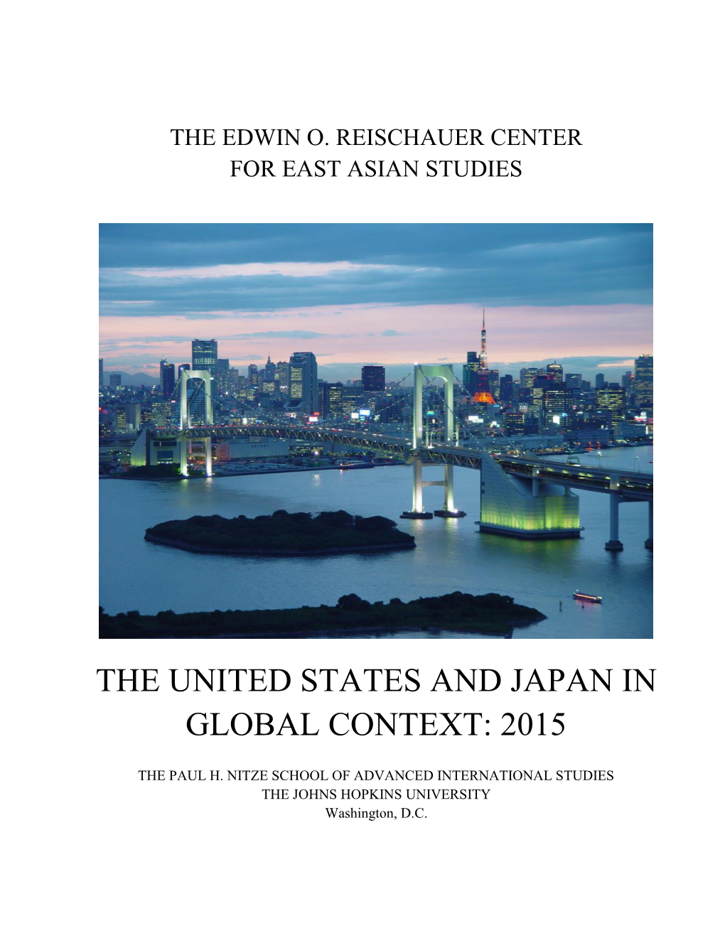 The United States and Japan in Global Context: 2015