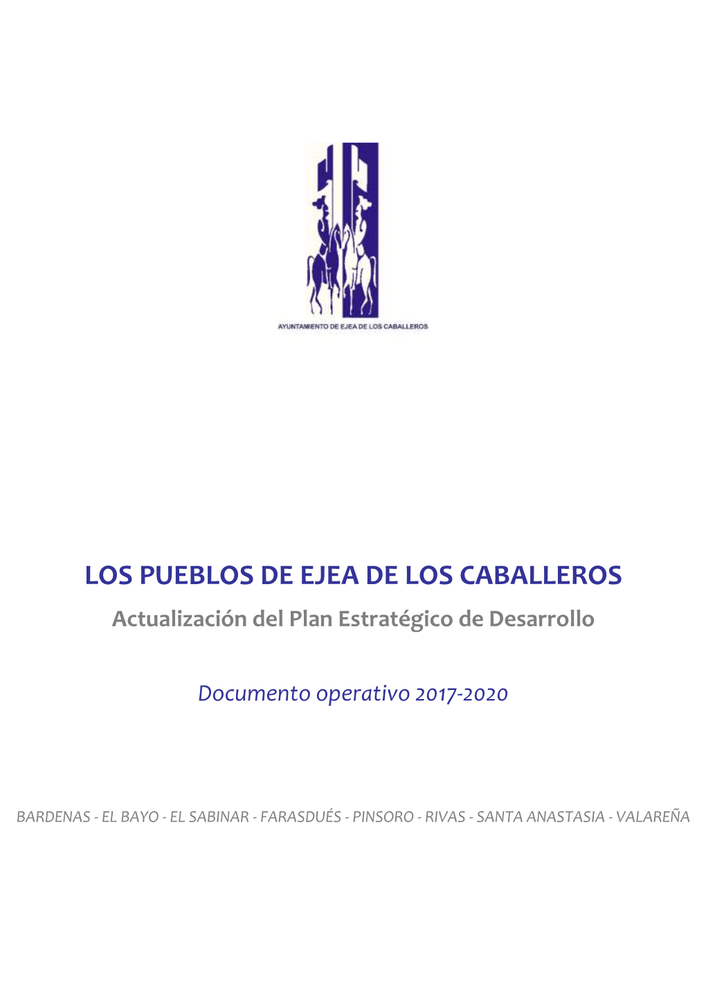 LOS PUEBLOS DE EJEA DE LOS CABALLEROS Actualización Del Plan Estratégico De Desarrollo