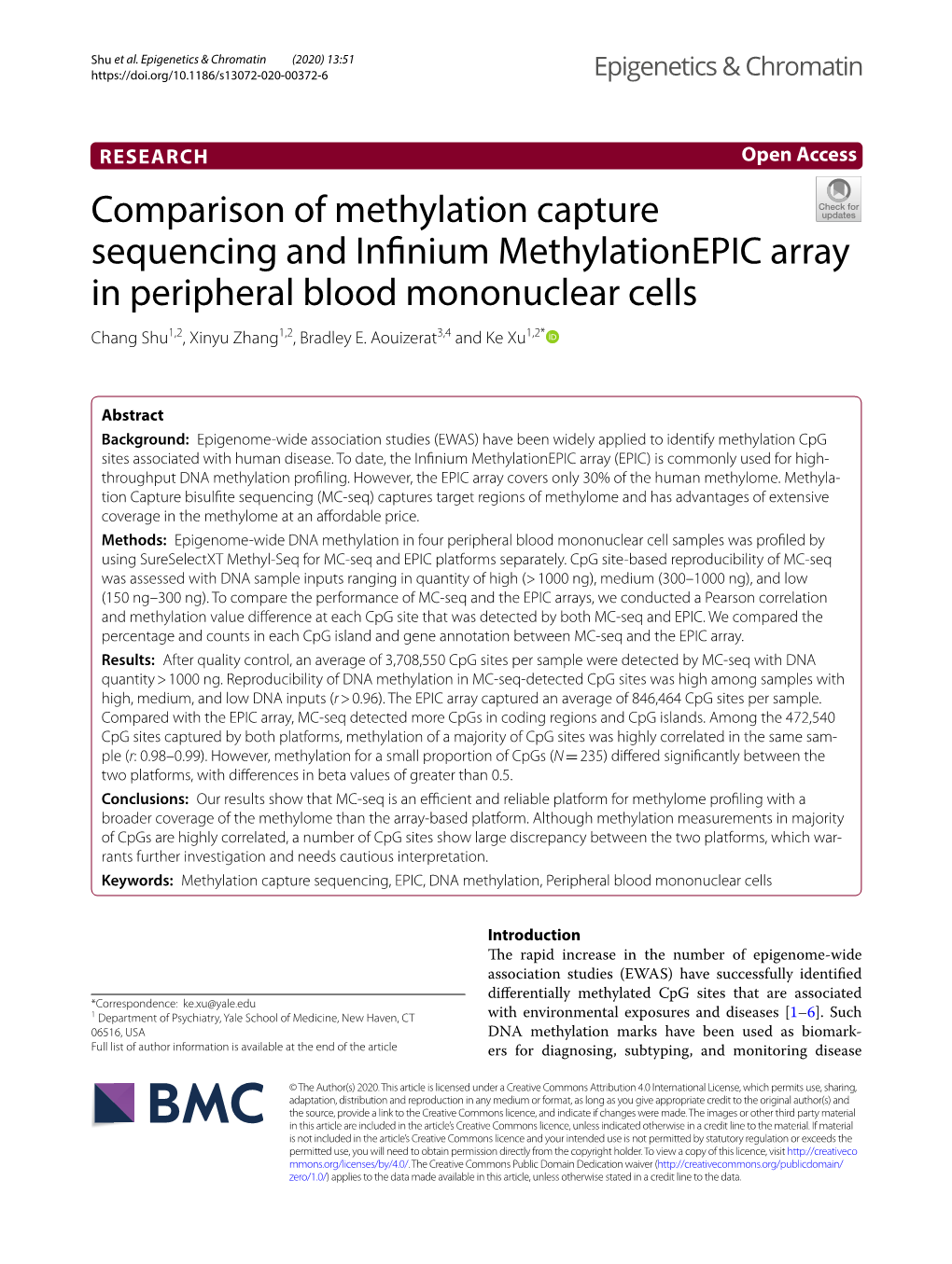 Comparison of Methylation Capture Sequencing and Infinium Methylationepic Array in Peripheral Blood Mononuclear Cells