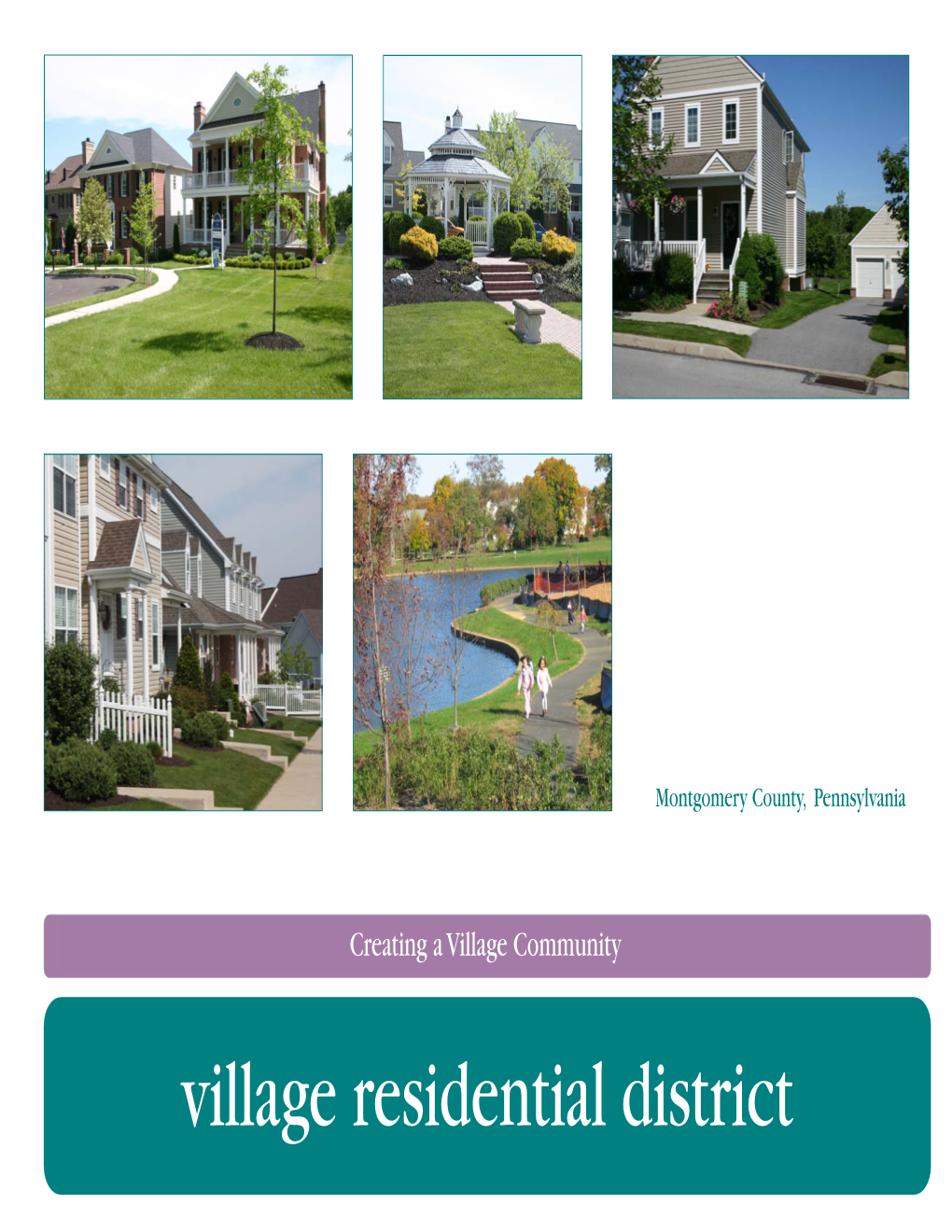 Village Residential District Model Ordinance