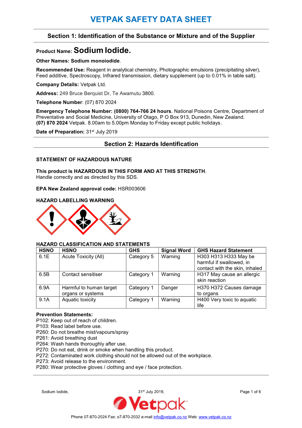 2019 Sodium Iodide