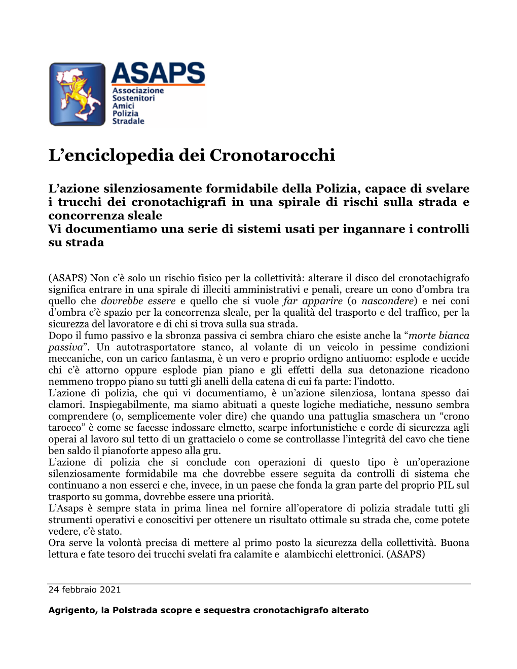 L'enciclopedia Dei Cronotarocchi