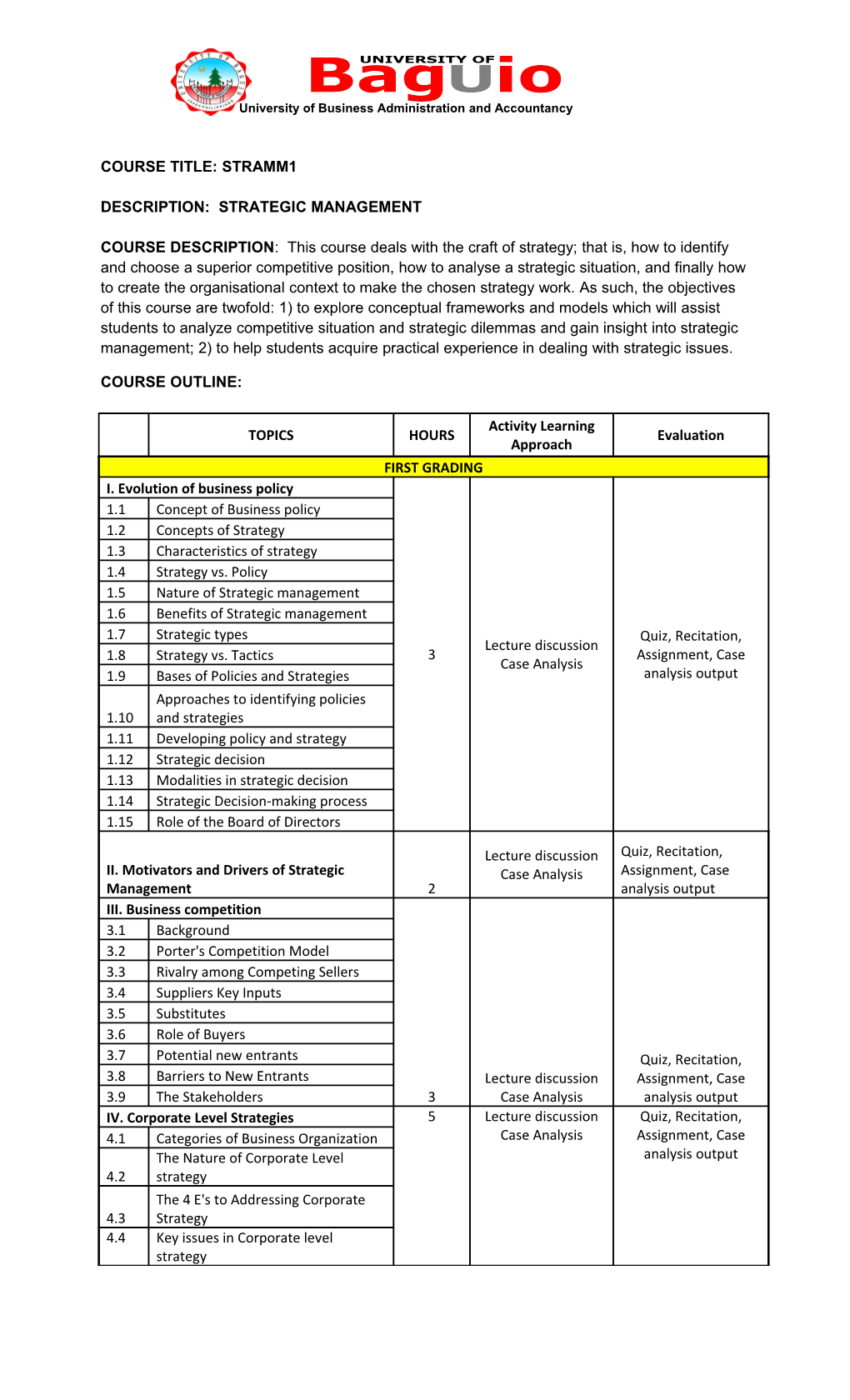 University of Business Administration and Accountancy