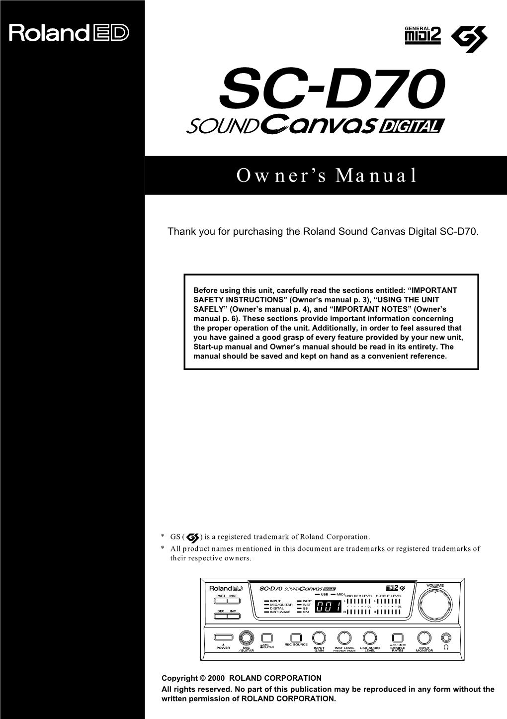 Owner's Manual of the Software You Are Using