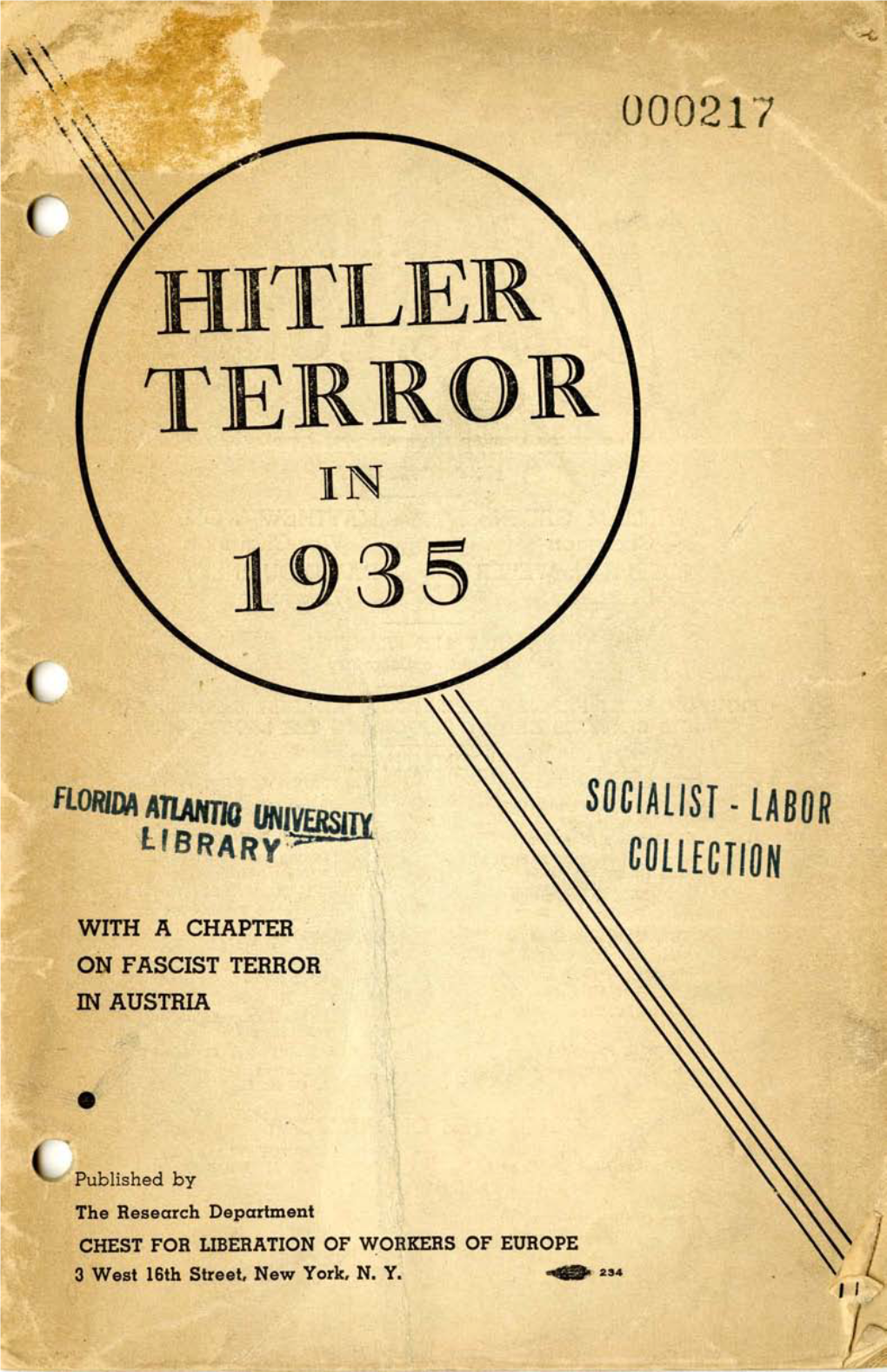 Hitler Terror in 1935