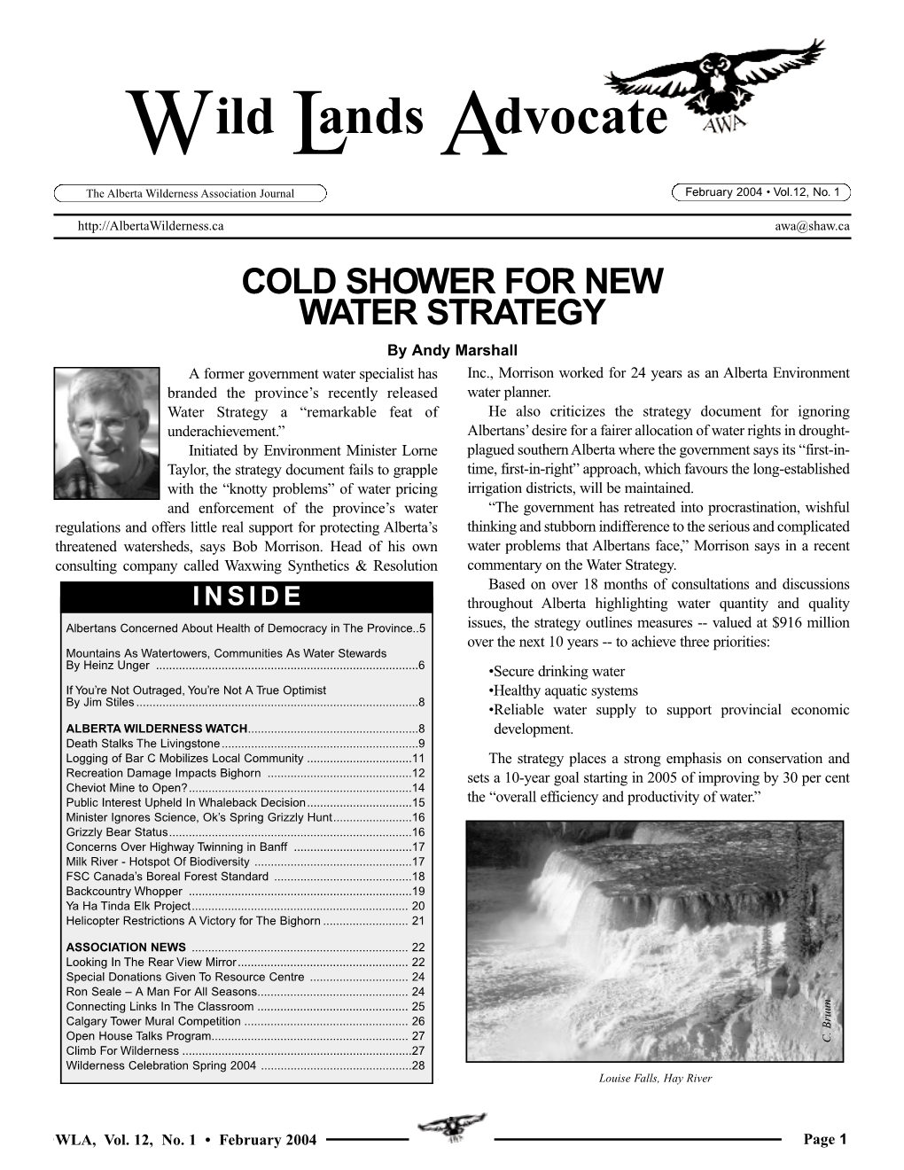 Wild Lands Advocate Vol. 12, No.1, February 2004