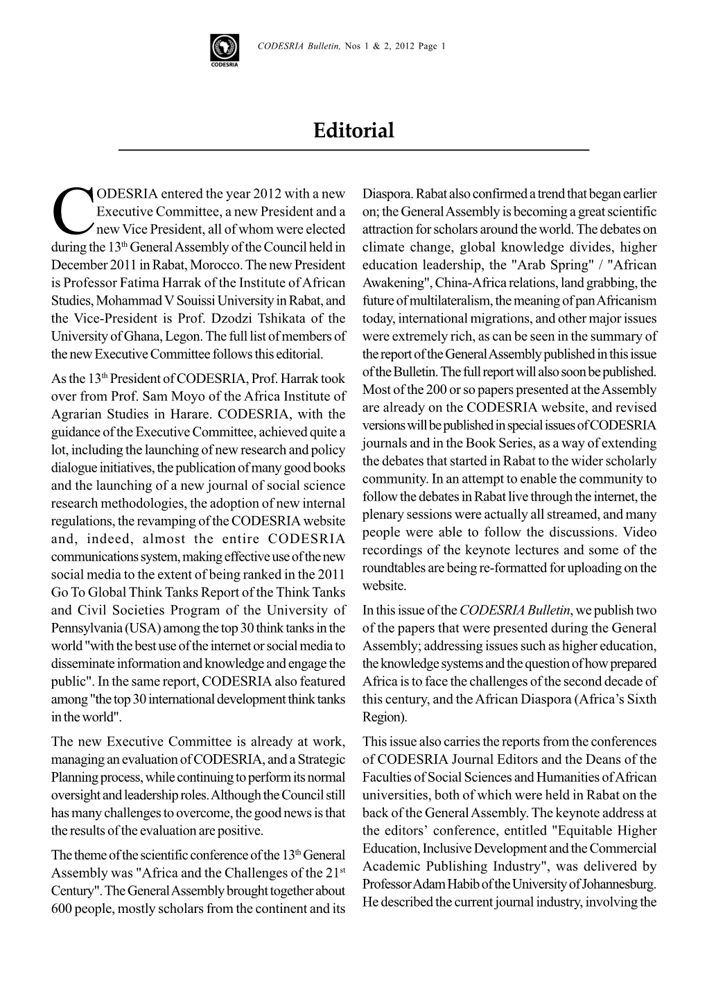 Development Aid and Higher Education in Africa: the Need for More Effective Partnerships Between African Universities and Major American Foundations