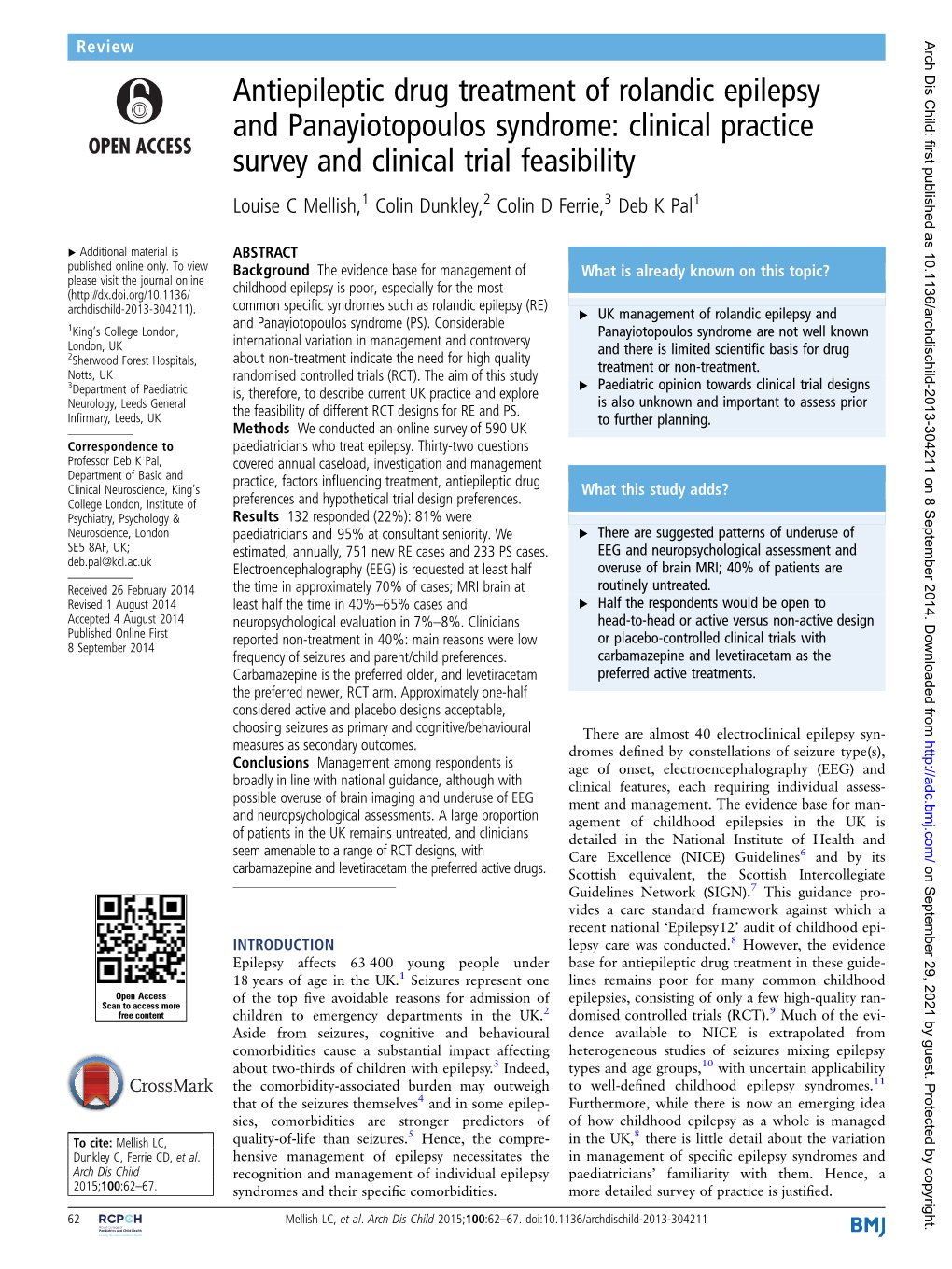 Antiepileptic Drug Treatment of Rolandic Epilepsy and Panayiotopoulos