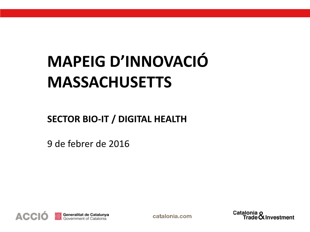 Mapeig D'innovació Massachusetts