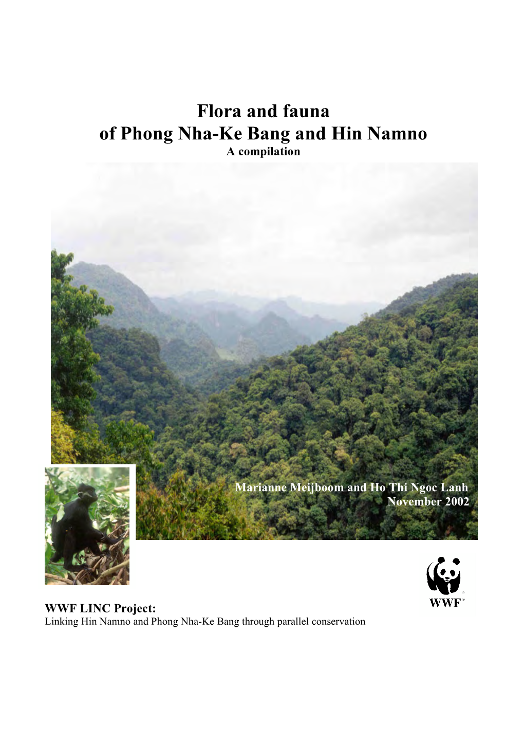 Flora and Fauna of Phong Nha-Ke Bang and Hin Namno, a Compilation Page 2 of 151