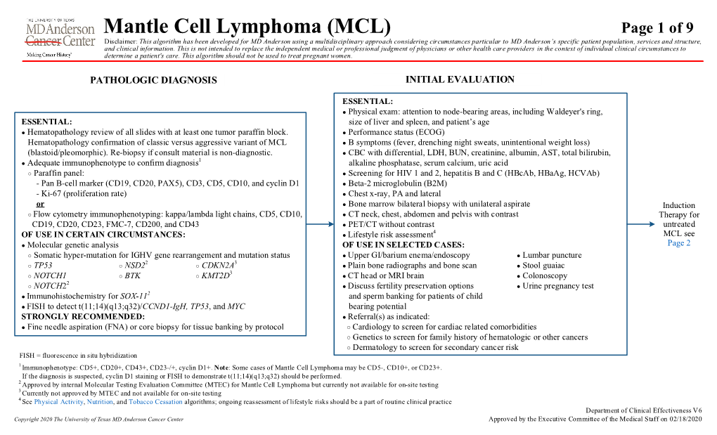 Mantle Cell Lymphoma (MCL)