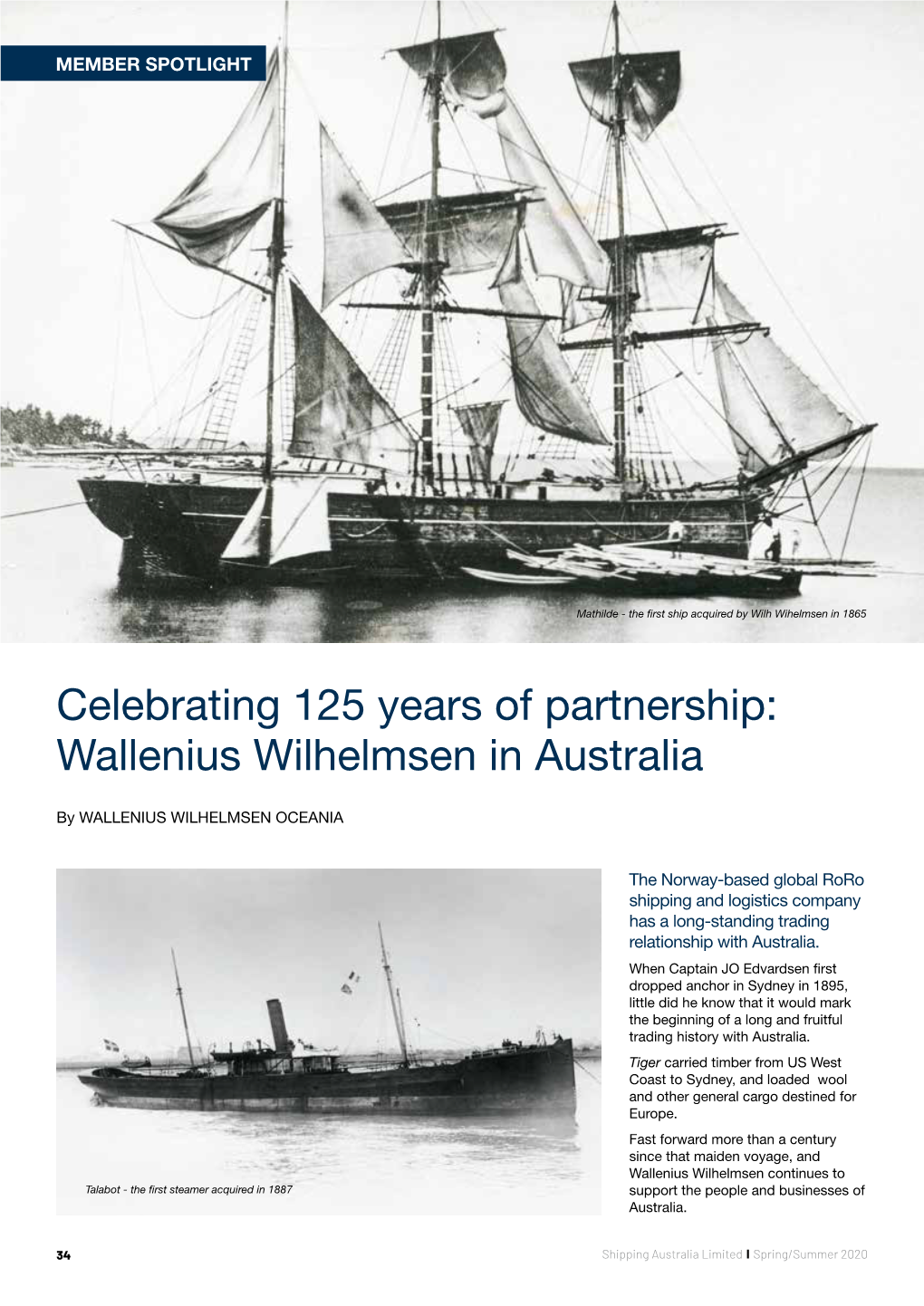 Wallenius Wilhelmsen in Australia