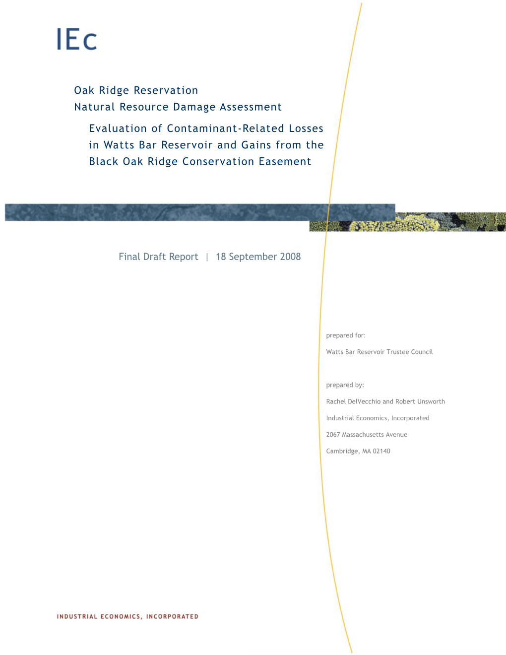 Oak Ridge Reservation Natural Resource Damage Assessment