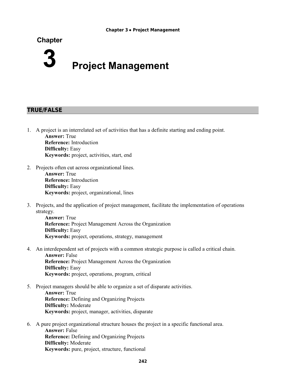 Chapter 3 Project Management