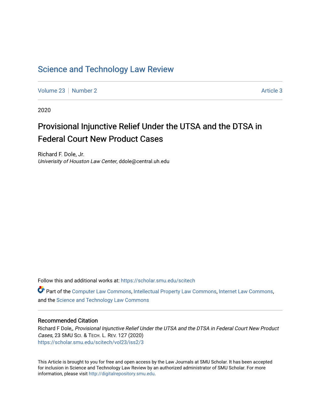 Provisional Injunctive Relief Under the UTSA and the DTSA in Federal Court New Product Cases