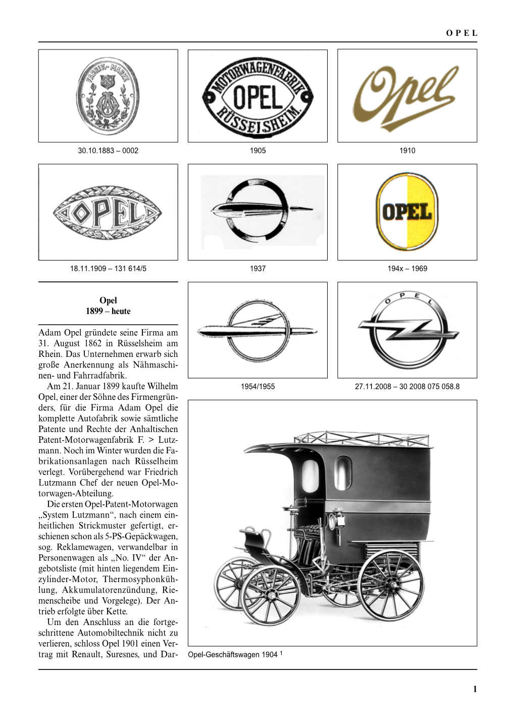 Heute Adam Opel Gründete Seine Firma Am 31. August 1862 In