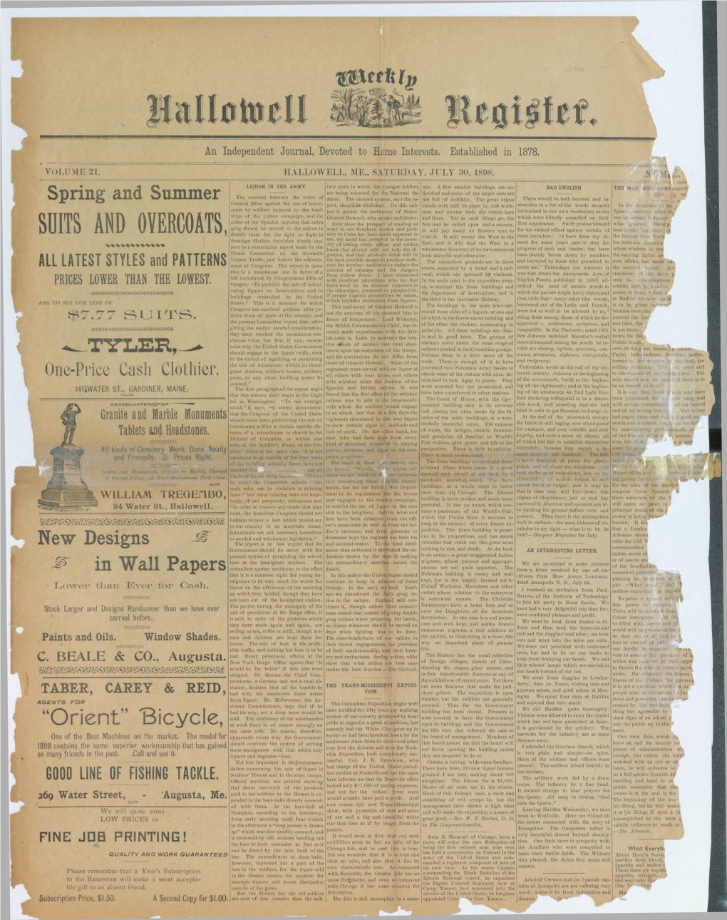 Hallowell Weekly Register