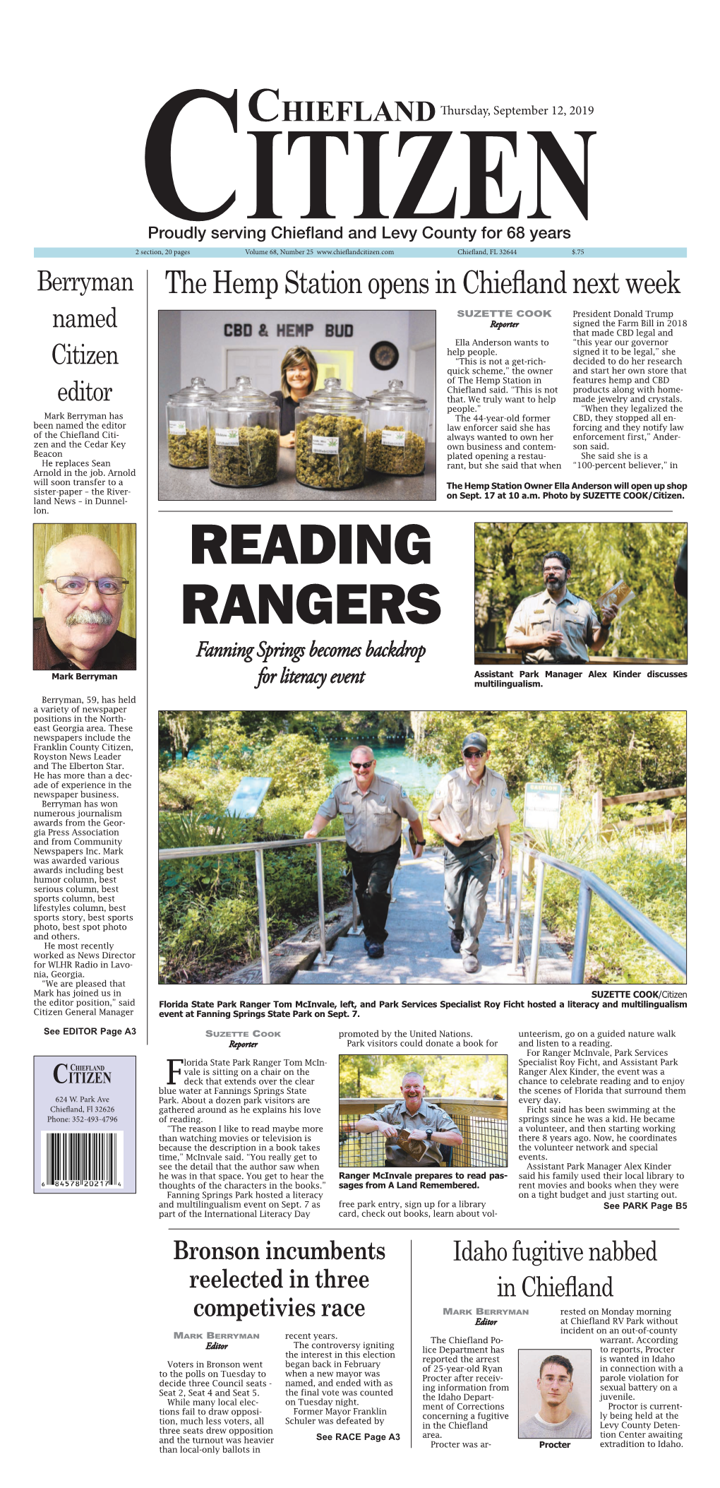 CHIEFLAND Thursday, September 12, 2019