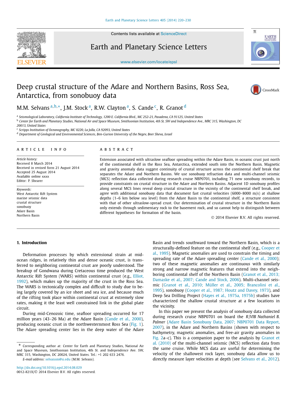 Deep Crustal Structure of the Adare and Northern Basins, Ross Sea, Antarctica, from Sonobuoy Data