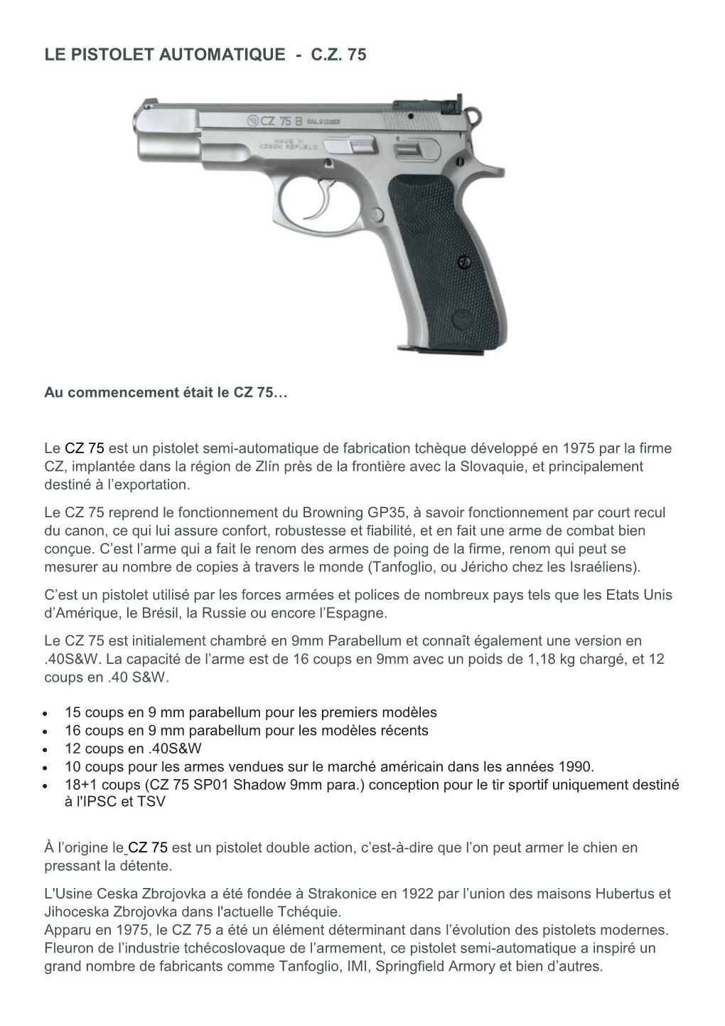 Le Pistolet Automatique - C.Z