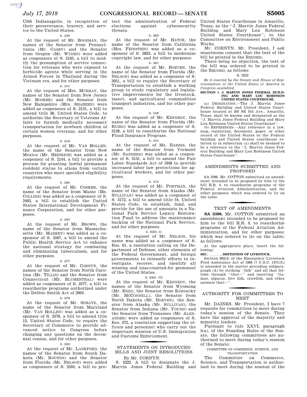 Congressional Record—Senate S5005