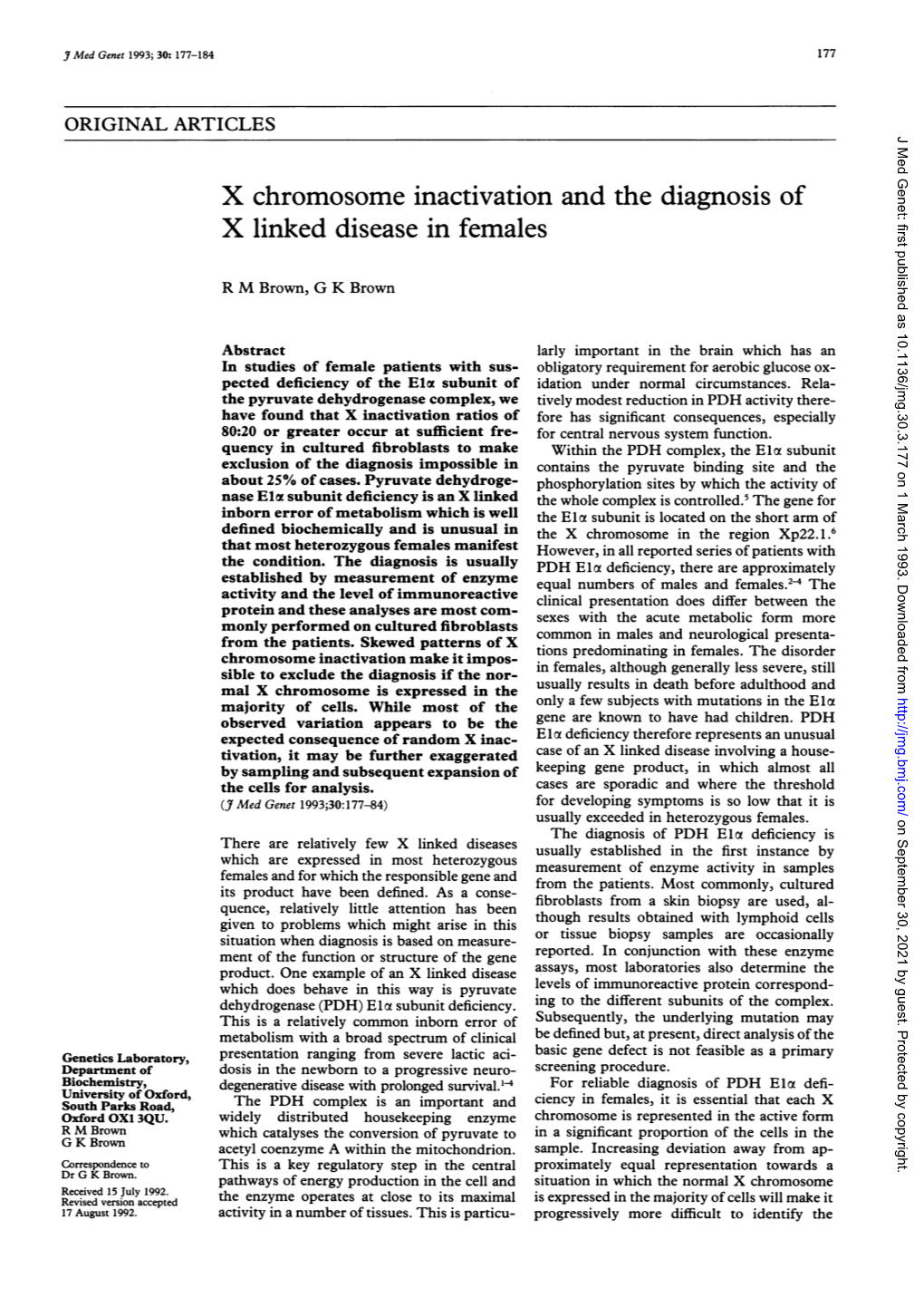 X Linked Disease in Females