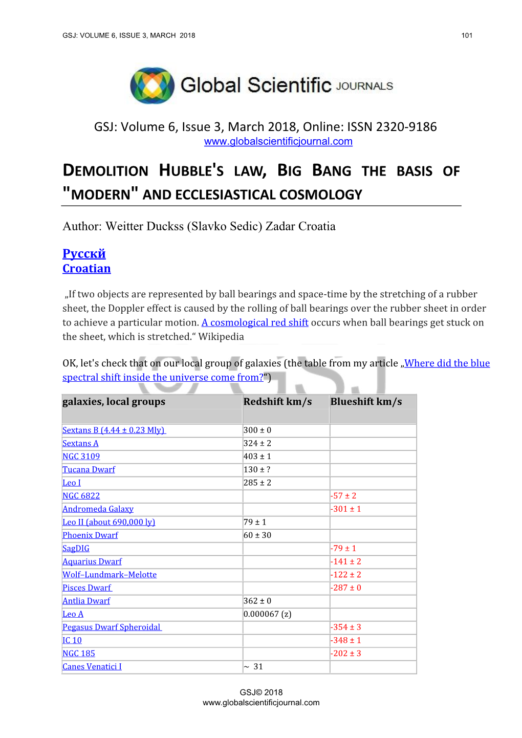 And Ecclesiastical Cosmology