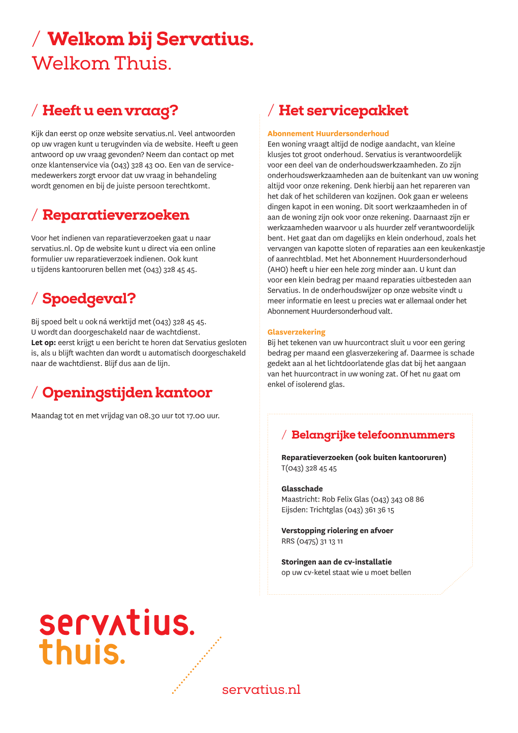 Welkom Bij Servatius SER672 DOW LEAFLET WELKOM 02.Pdf 218.87 KB