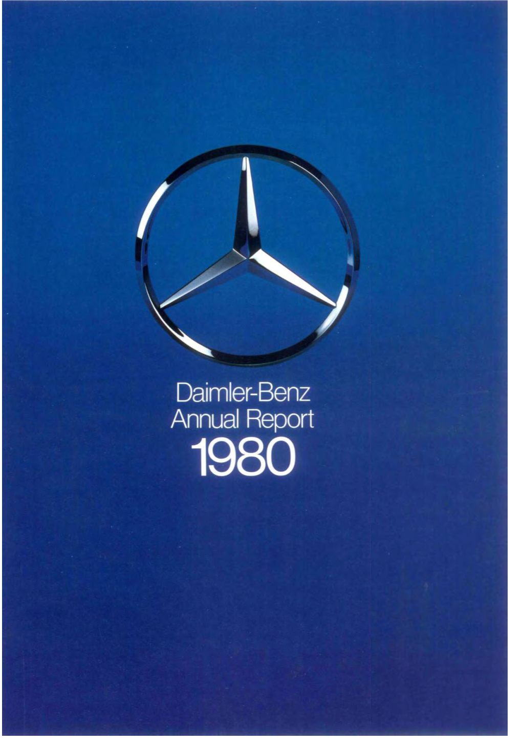 Daimler-Benz Annual Report 1980