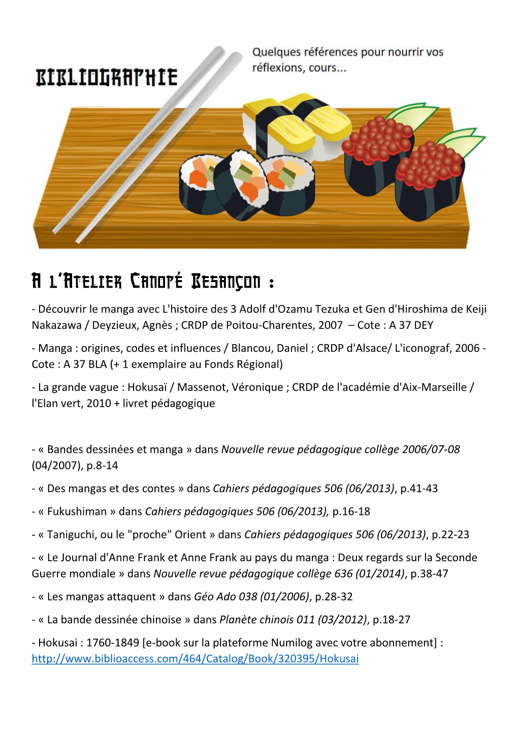 A L'atelier Canopé Besançon