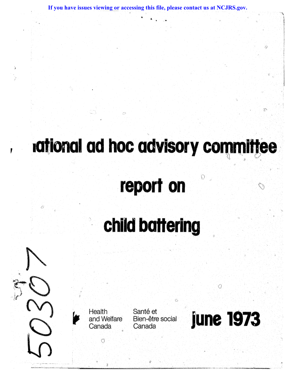 Report on . Child Battering ·June 1973