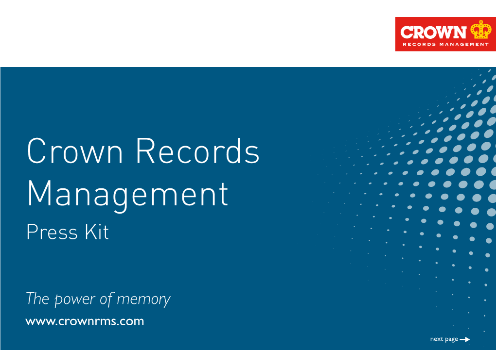 Crown Records Management Press Kit