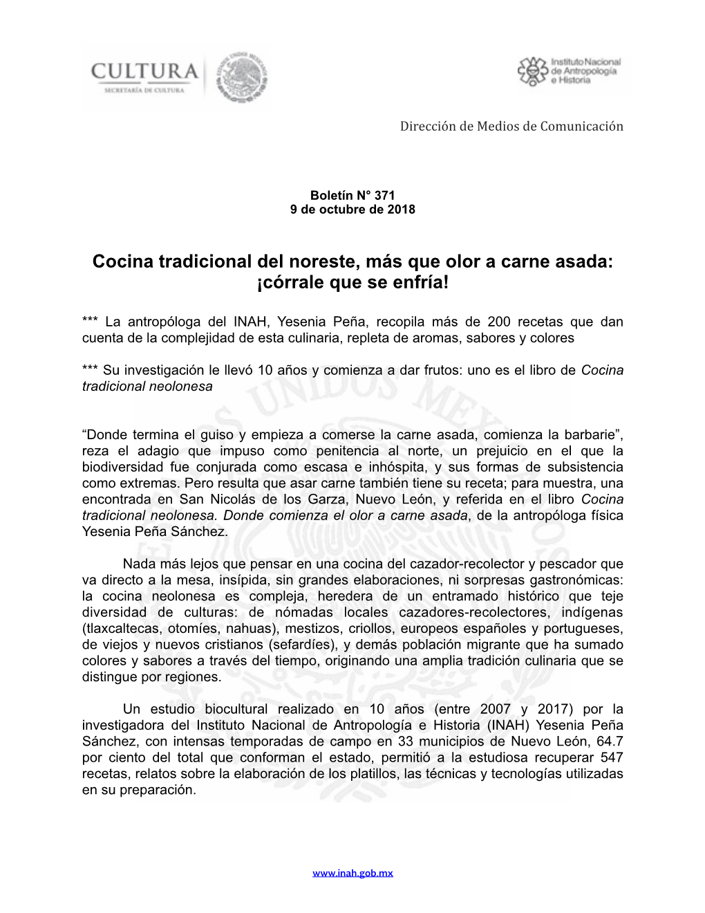 Cocina Tradicional Del Noreste, Más Que Olor a Carne Asada: ¡Córrale Que Se Enfría!