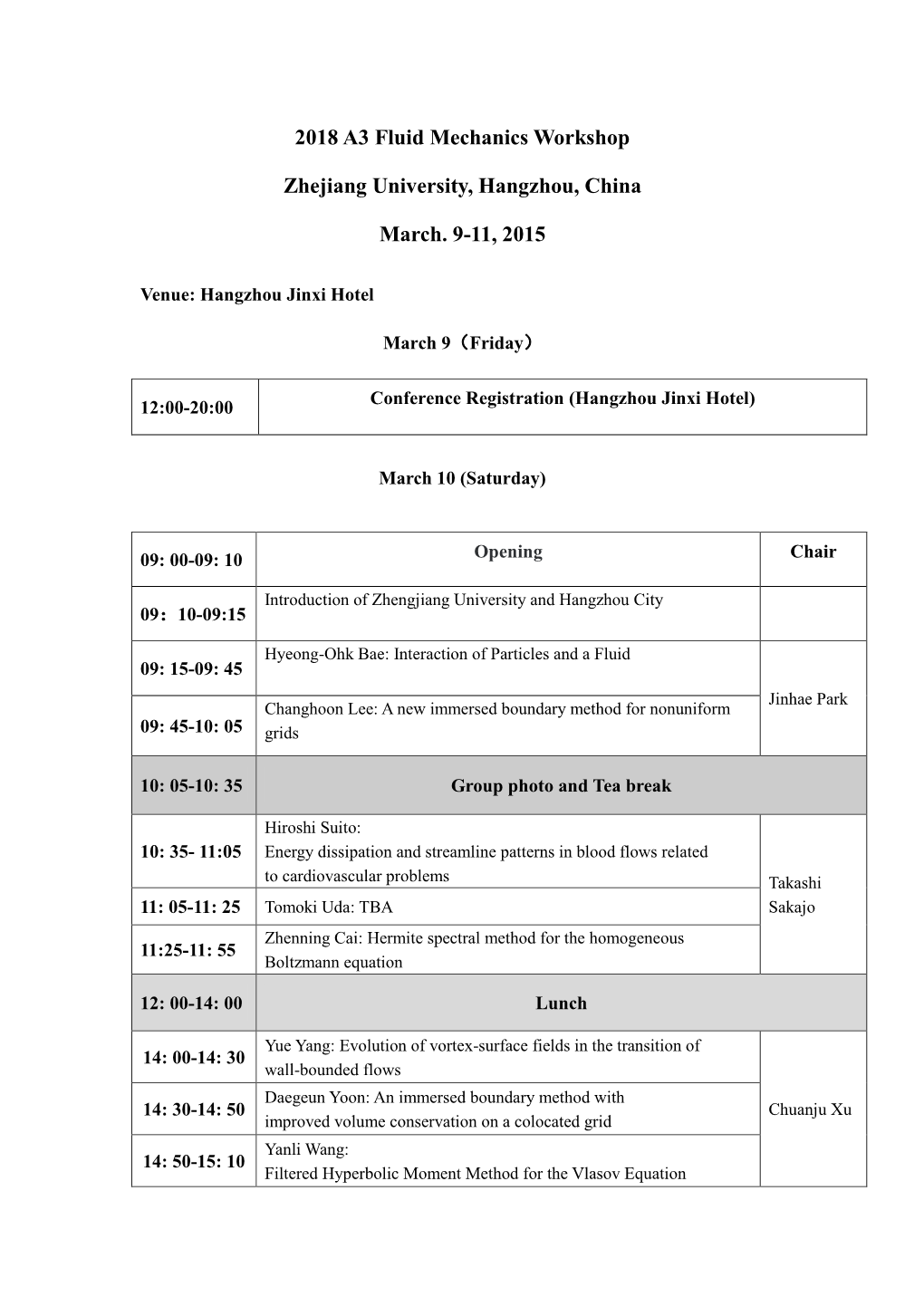 Conference Program