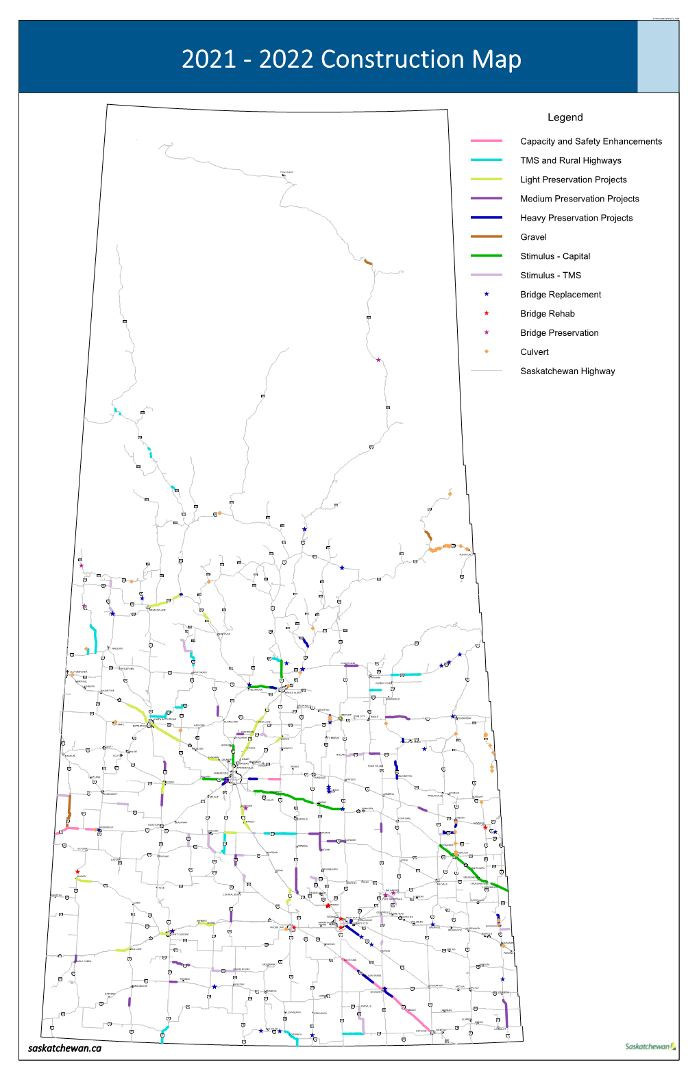 2021 ‐ 2022 Construction Map