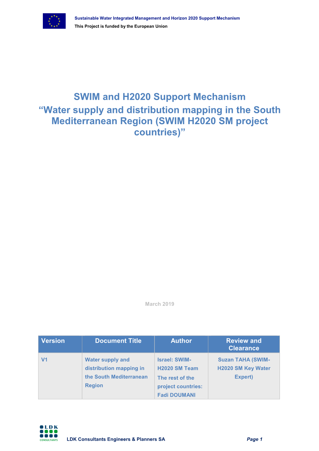 Water Supply and Distribution Mapping Report