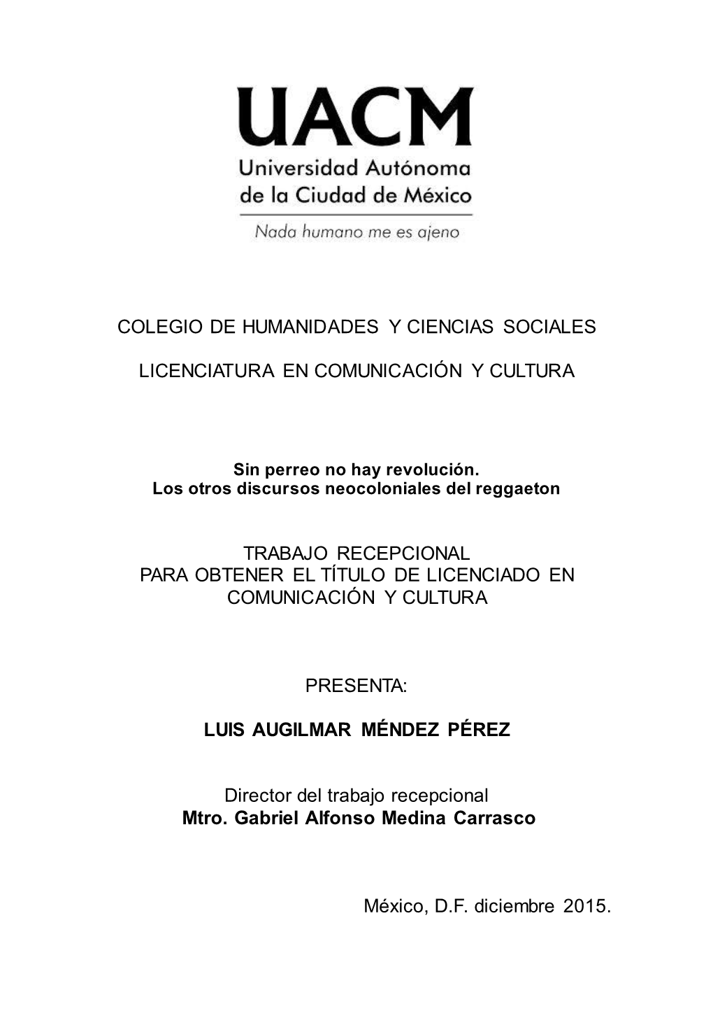 Colegio De Humanidades Y Ciencias Sociales