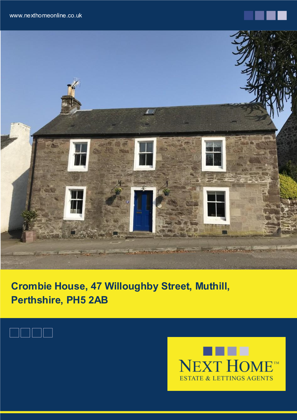 Crombie House, 47 Willoughby Street, Muthill, Perthshire, PH5 2AB Offers Over £270,000