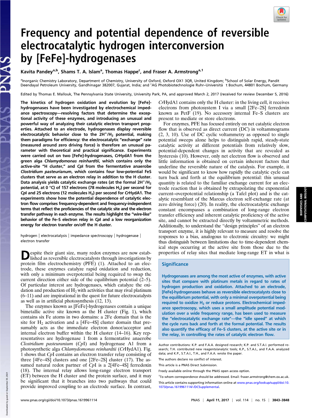 Frequency and Potential Dependence of Reversible Electrocatalytic Hydrogen Interconversion by [Fefe]-Hydrogenases