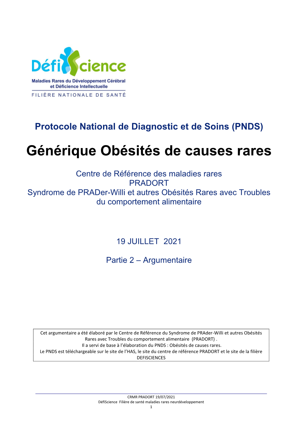 Générique Obésités De Causes Rares