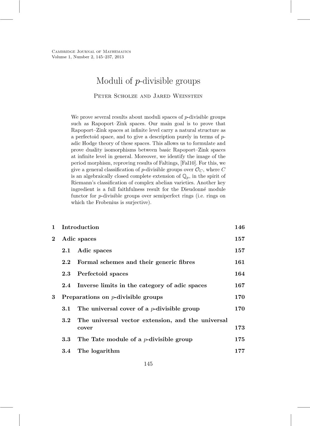 Moduli of P-Divisible Groups