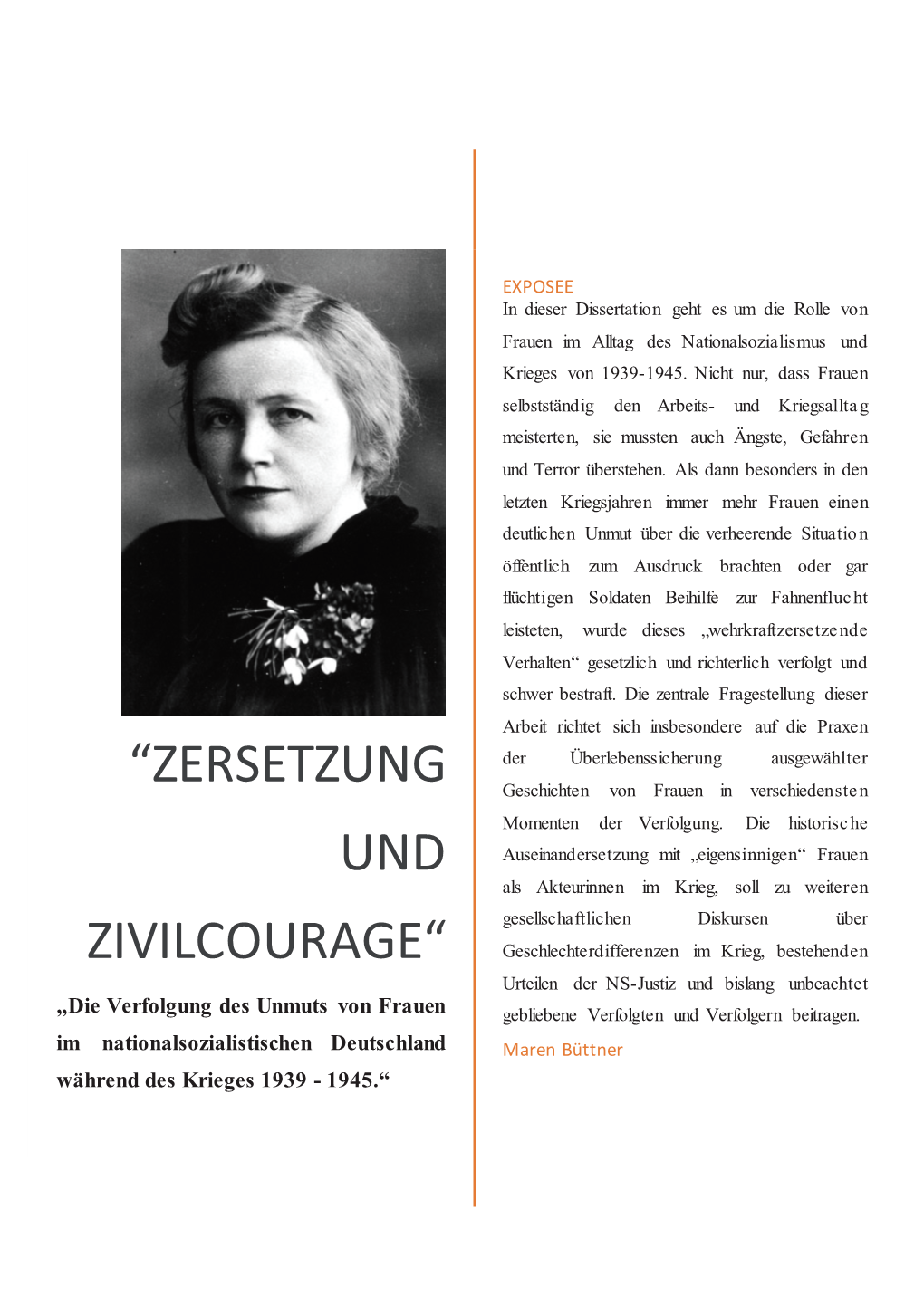 “Zersetzung Und Zivilcourage“