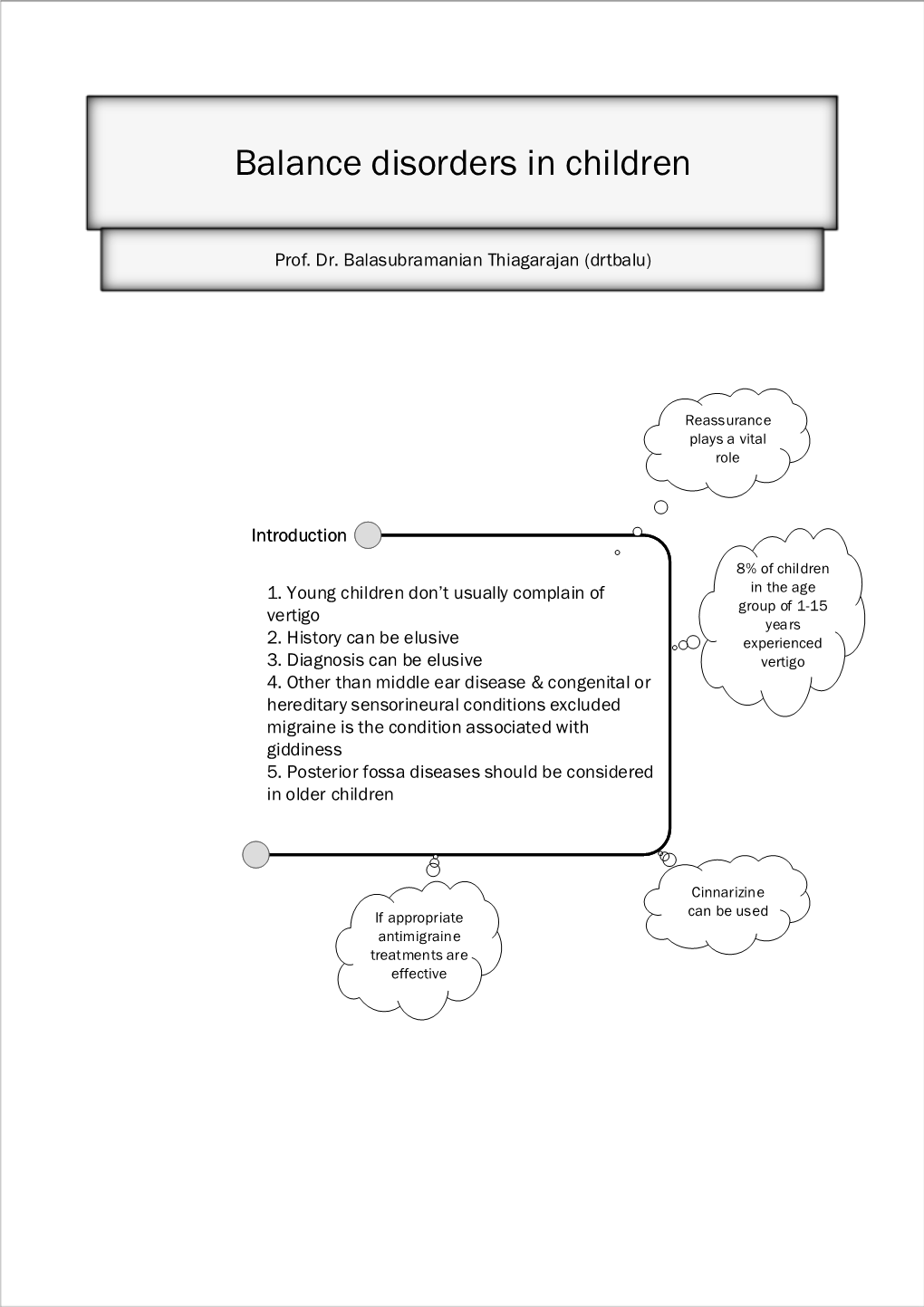 Balance Disorders in Children