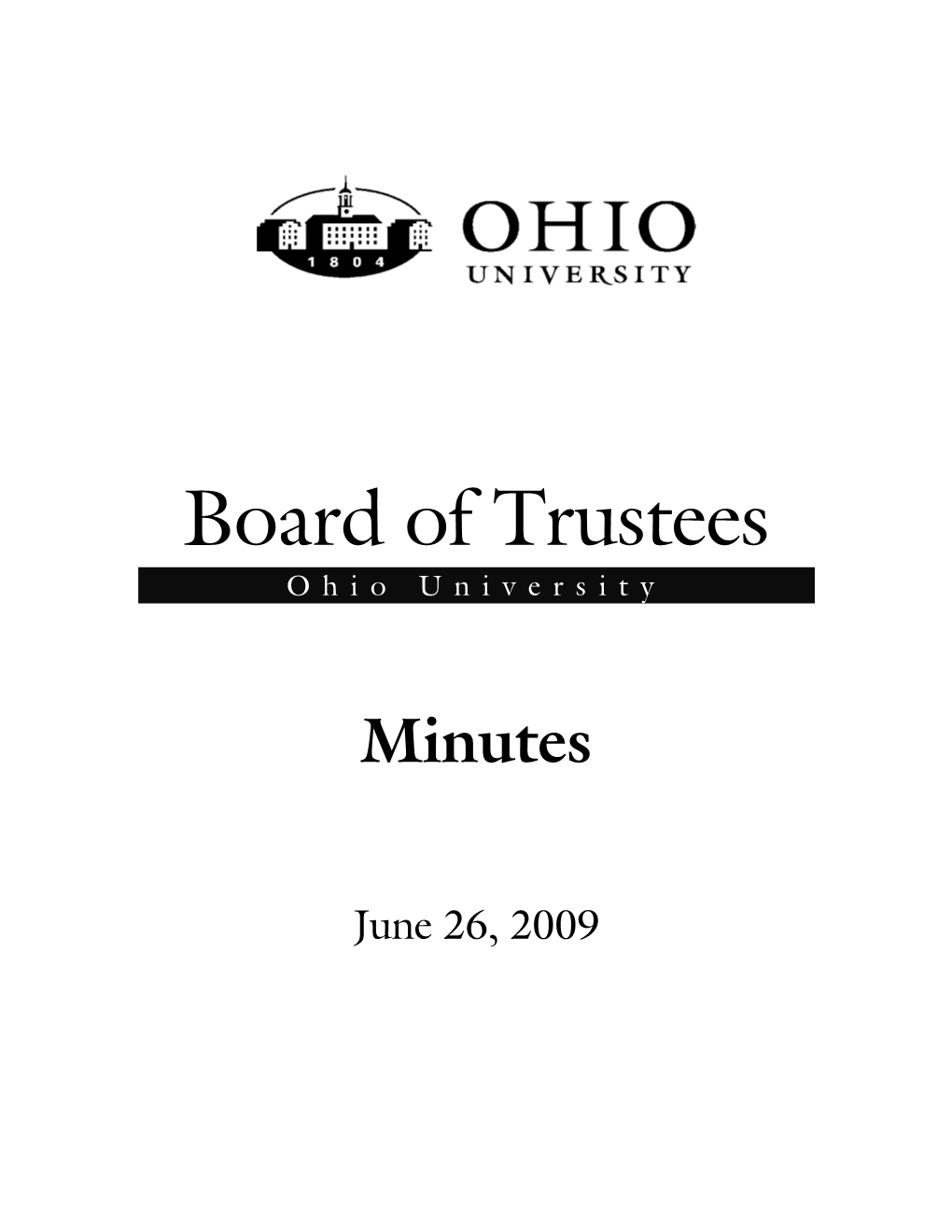 Board of Trustees Ohio University