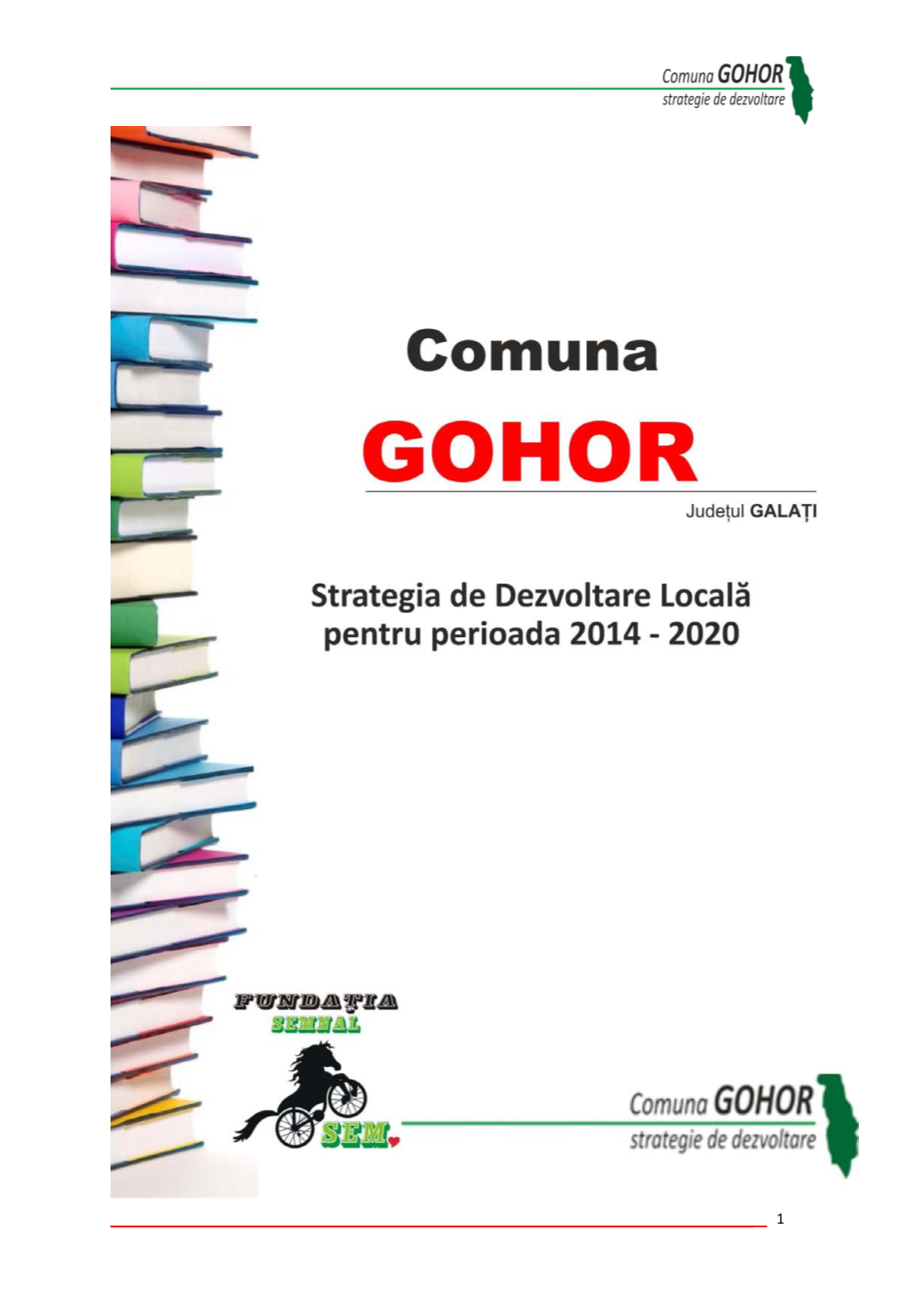 Strategia De Dezvoltare a Comunei Gohor