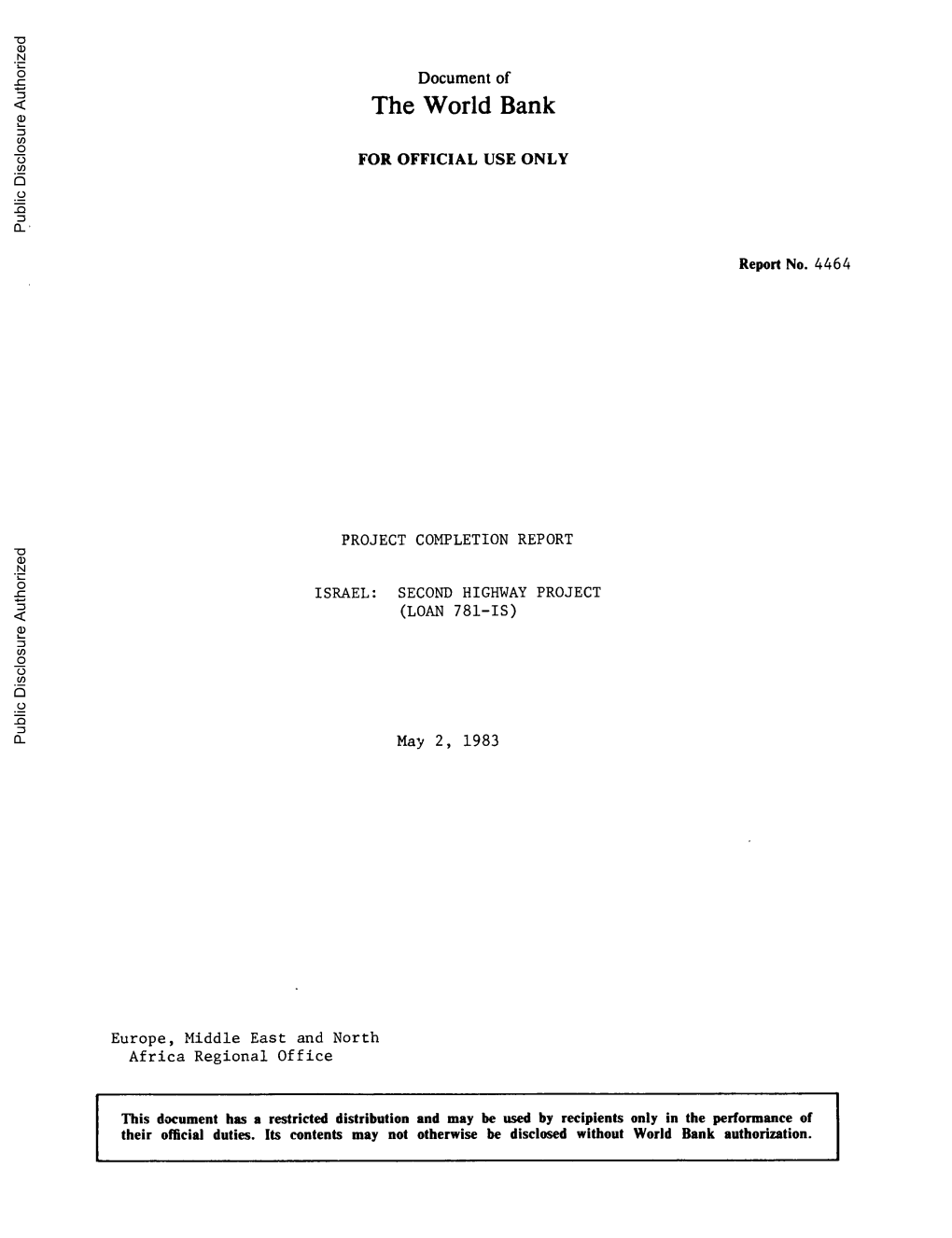 World Bank Document